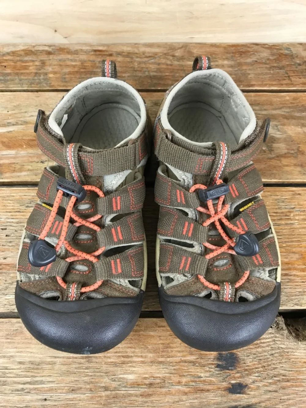 Keen Kids Sandals Boy/Girl Brown Approx Sz 1 Water Sport Shoes Newport Unisex
